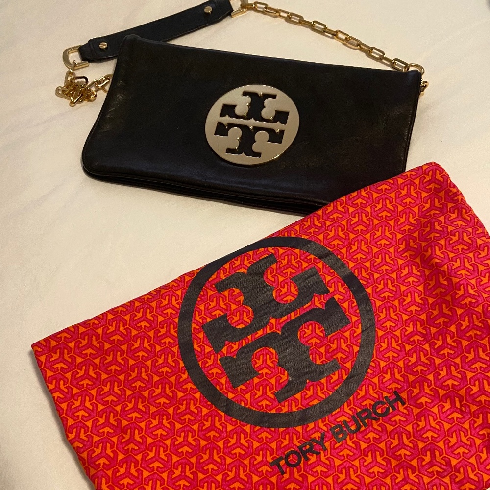 Leather Tory Burch Chain Handbag